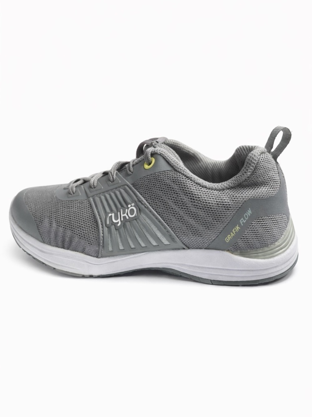 Ryka Grafik Flow Training Shoes Women’s 7.5 Gray White Lightweight Athletic